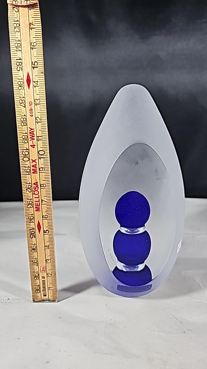 SKULPTUR, glas, Strömbergshyttan, signerad