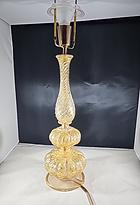 Vintage Barovier Gold Fleck Murano Lamp