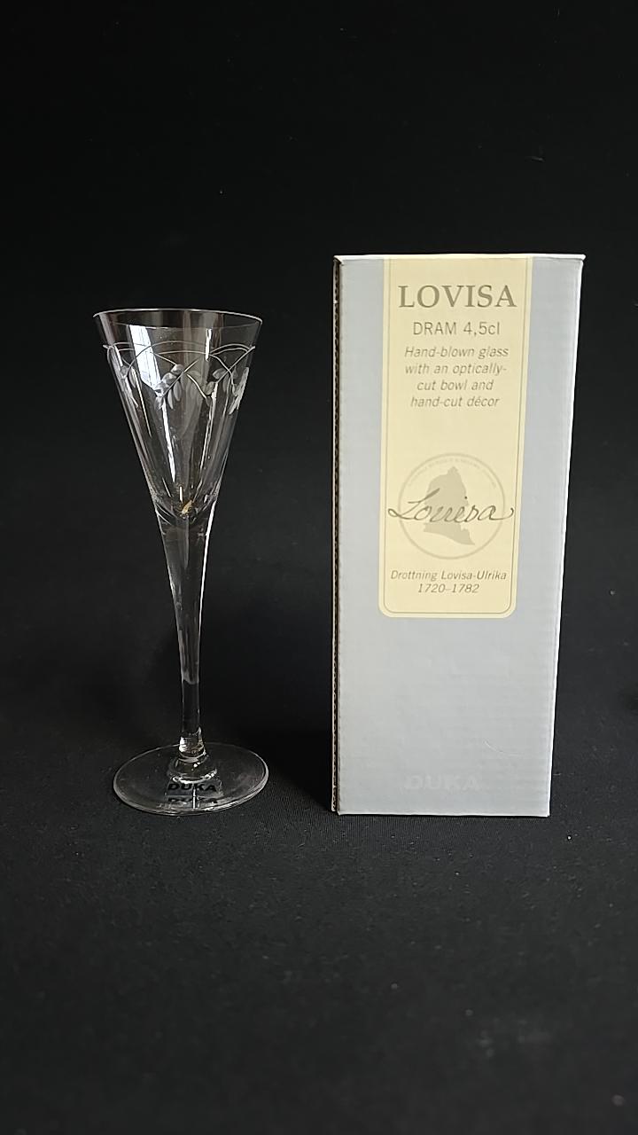 Snapsglas i kristall, Lovisa