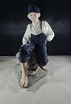 FIGURIN, porslin, Vallpojke nr 1659, Christian Thomsen, signerad, Kunglig Dansk