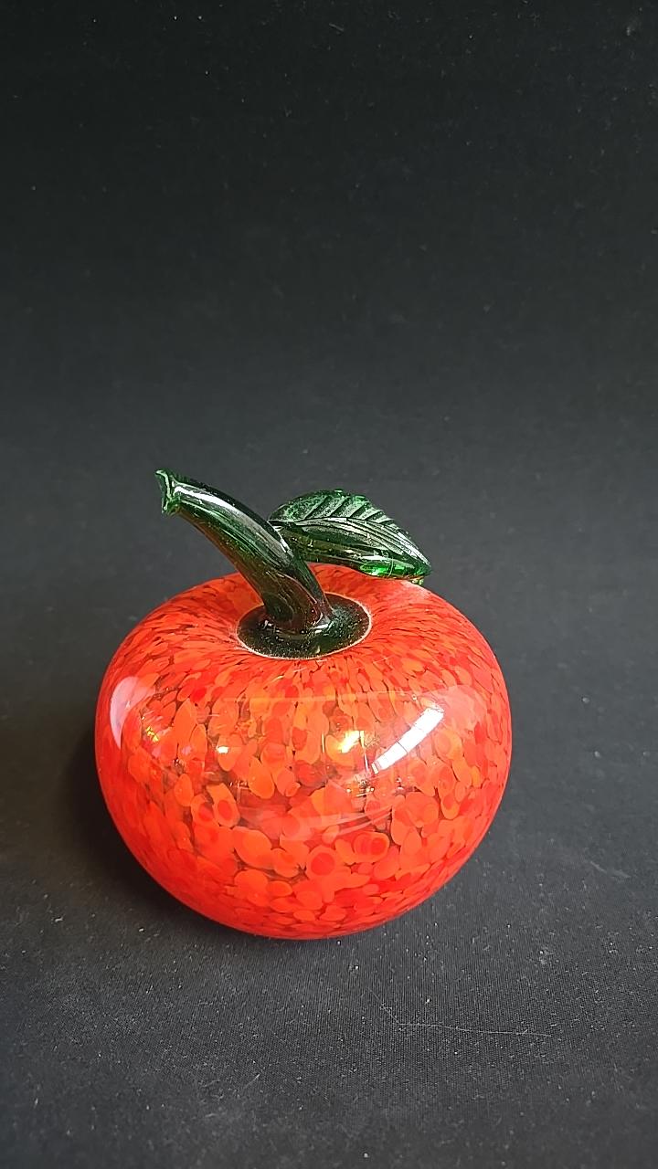 Glaskulptur, Äpple, 