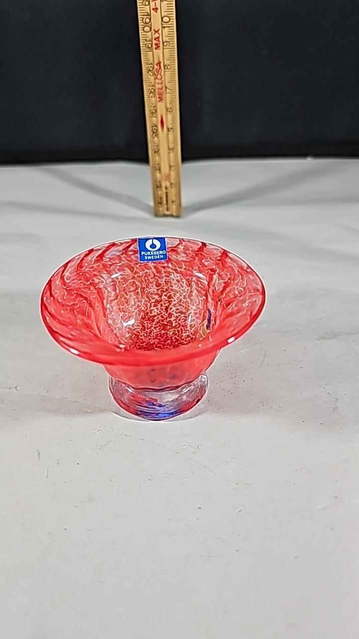 GUNNE BRANDSTEDT. SKÅL, glas, Pukeberg