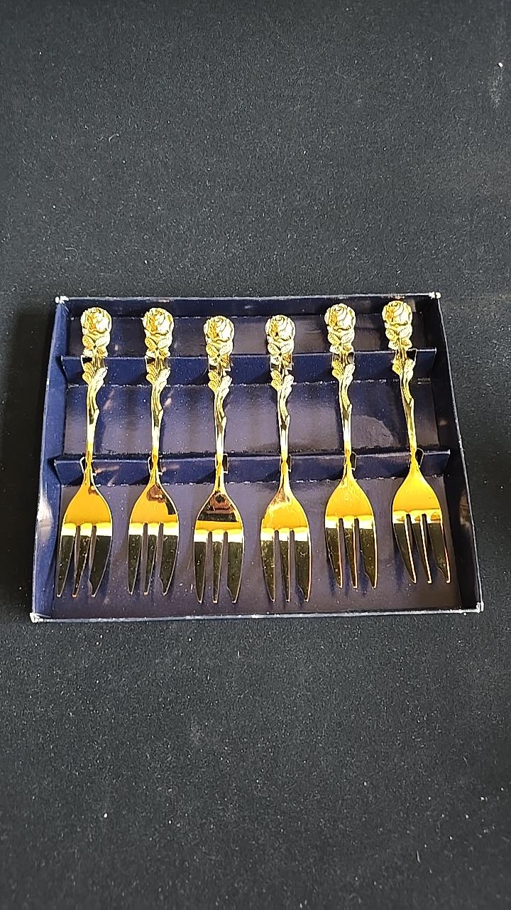 Gaflar i Guldfärg 6st