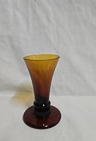 SNAPSGLAS-FLASKOR, brunt glas, troligen Claes Lindstri, Älghults Glasbruk för Svenska Saker, 1970-tal