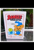 Bamses ordspel Fjäril Insekt  från 3 år ämnesbrickor och bokstavsbrickor