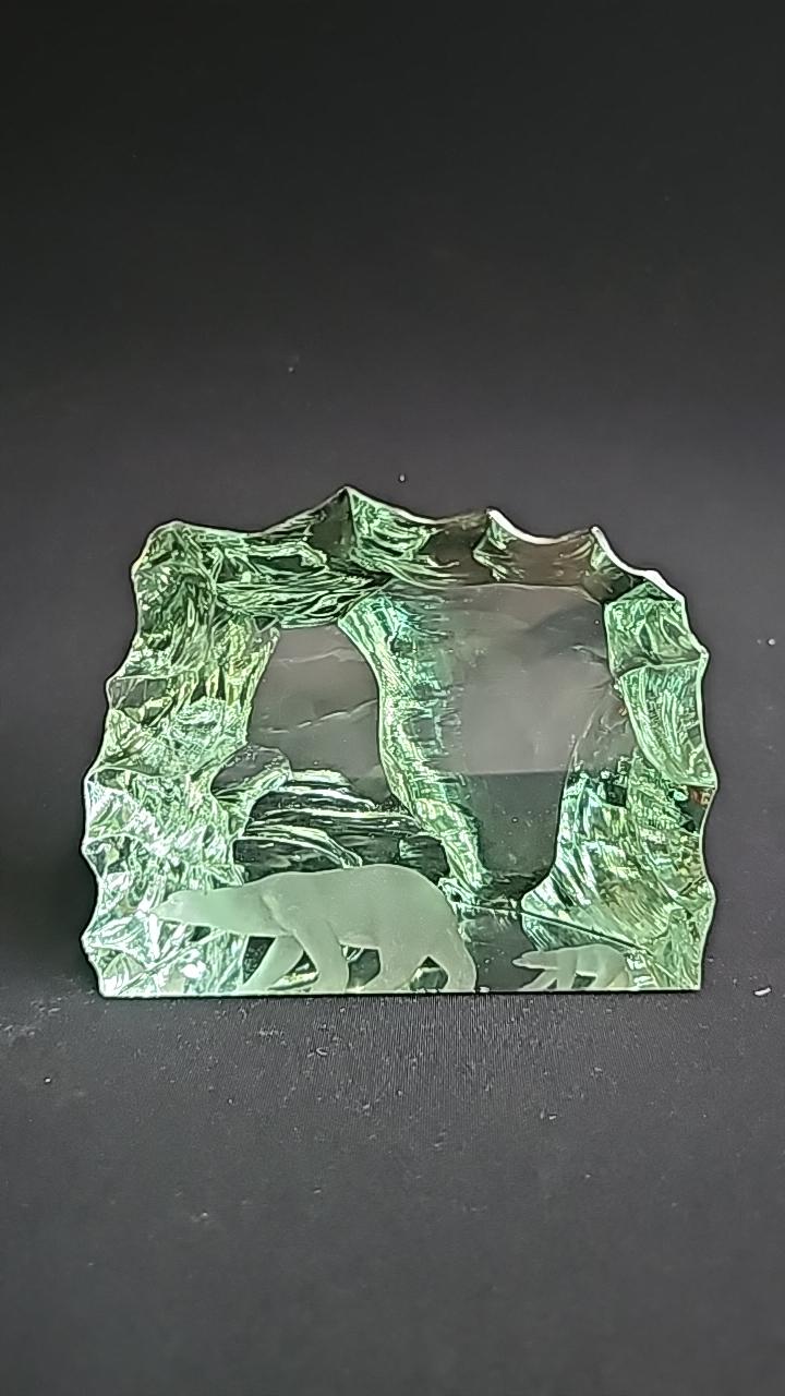 Kosta Boda Vicke Lindstrand Glaskulptur 'Isbjörnar'