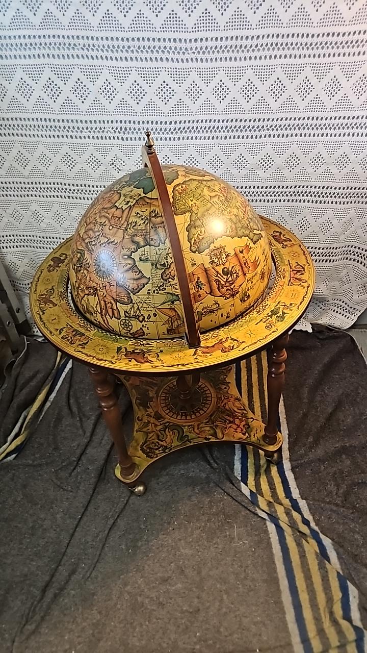 Vintage Golvstående Jordglob