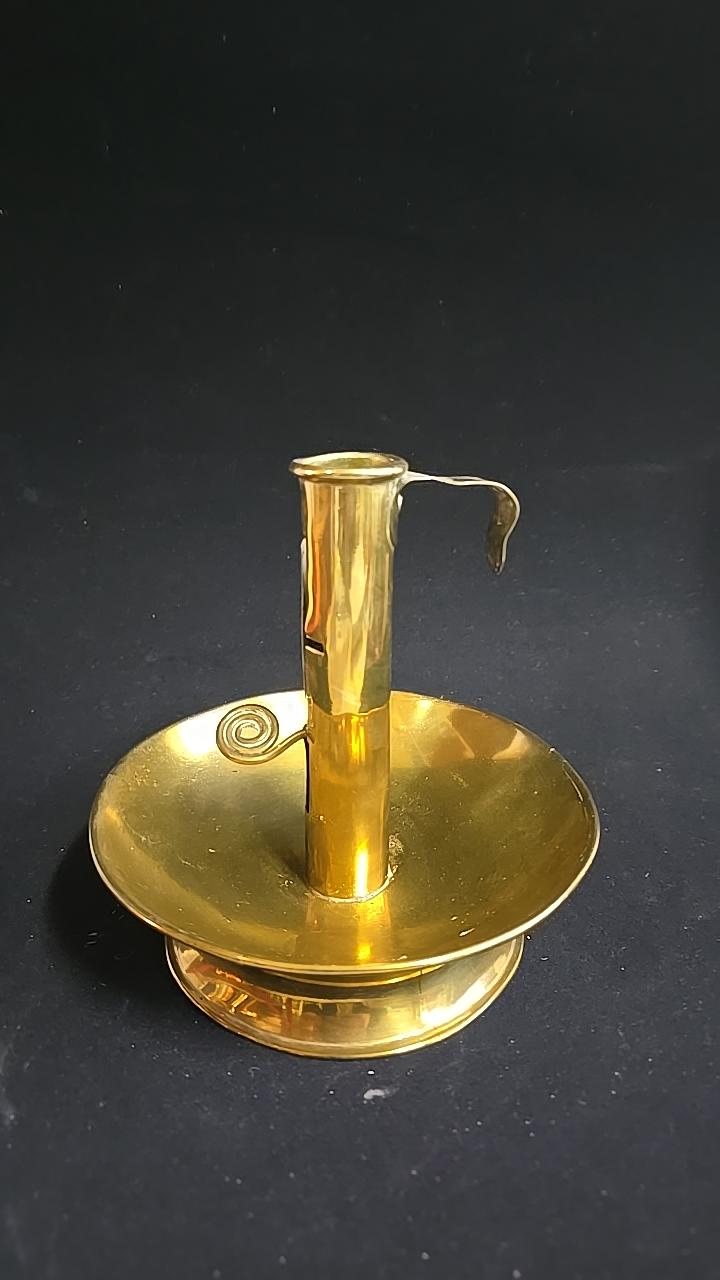 LJUSSTAKE, mässing, 1800-tal