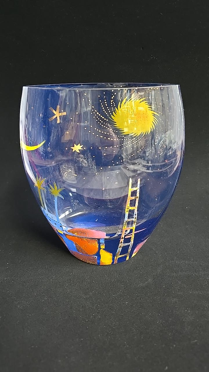 Goebel MARA 'Follow me' - Oval glasvas höjd ca 21.5cm