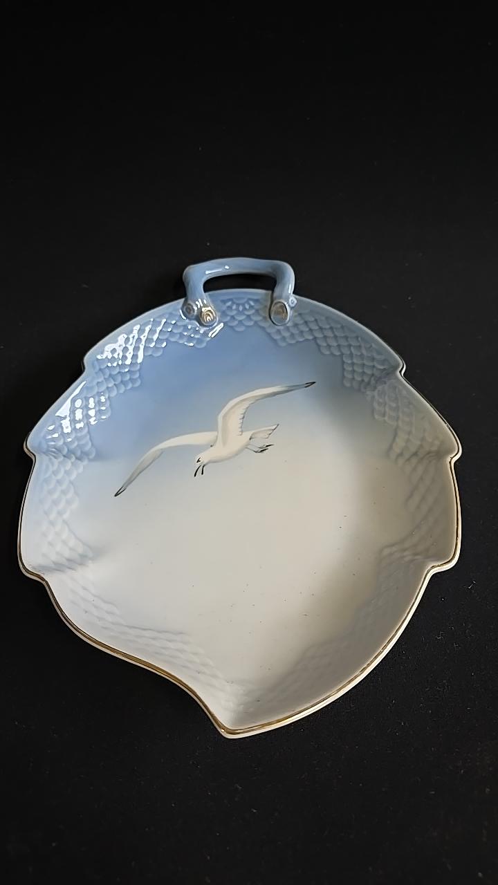 Fat, porslin, Blå Måsen, Bing & Gröndahl, Danmark längd 25.5cm
