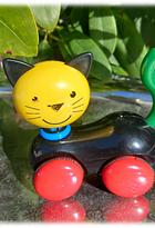 Cool Ambi Toys katt som rör huvud när man kör med katten retro vintage