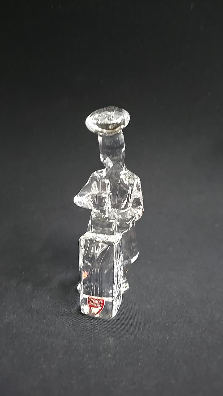 SKULPTUR, glas, Olle Alberius, Orrefors, Etikettmärkt
