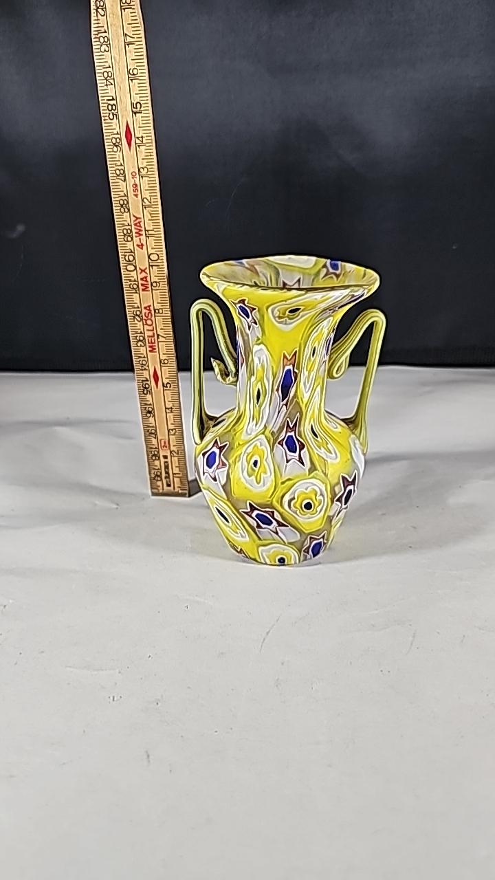 Fratelli Toso Murano Art Glass Vase