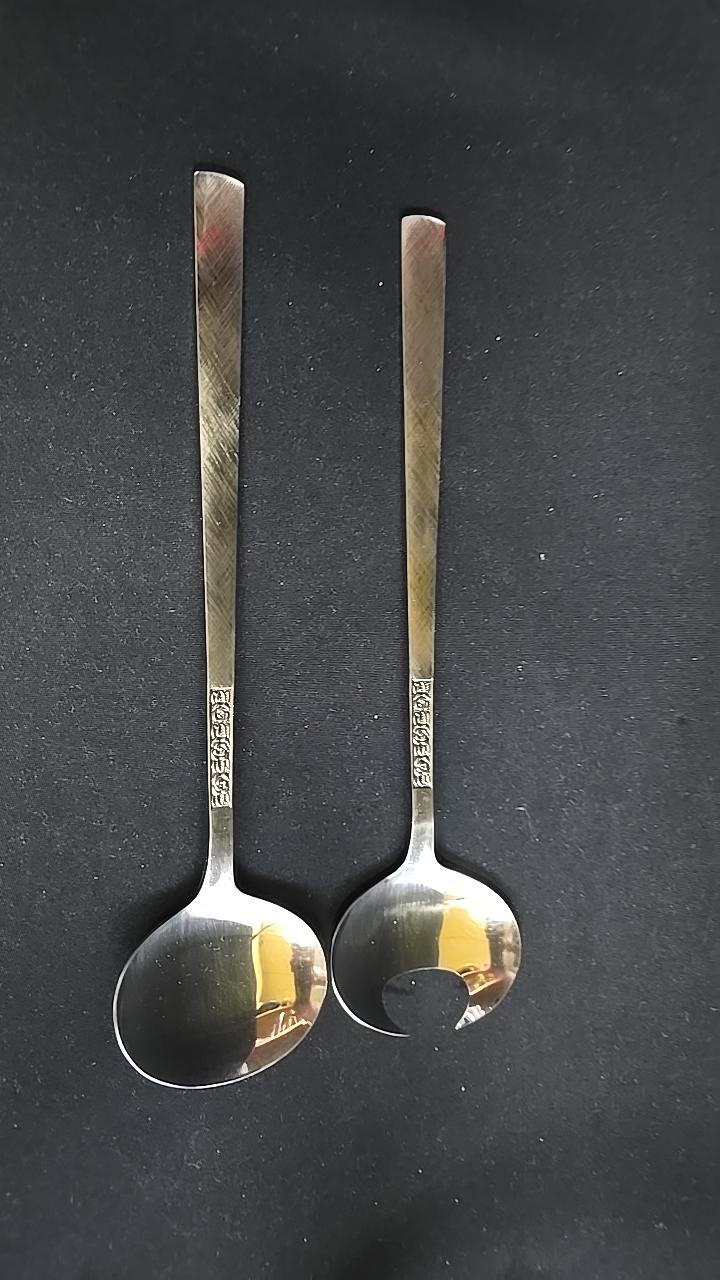 Rosen Salladsbestick L ca 27cm Rostfria 70-tal
