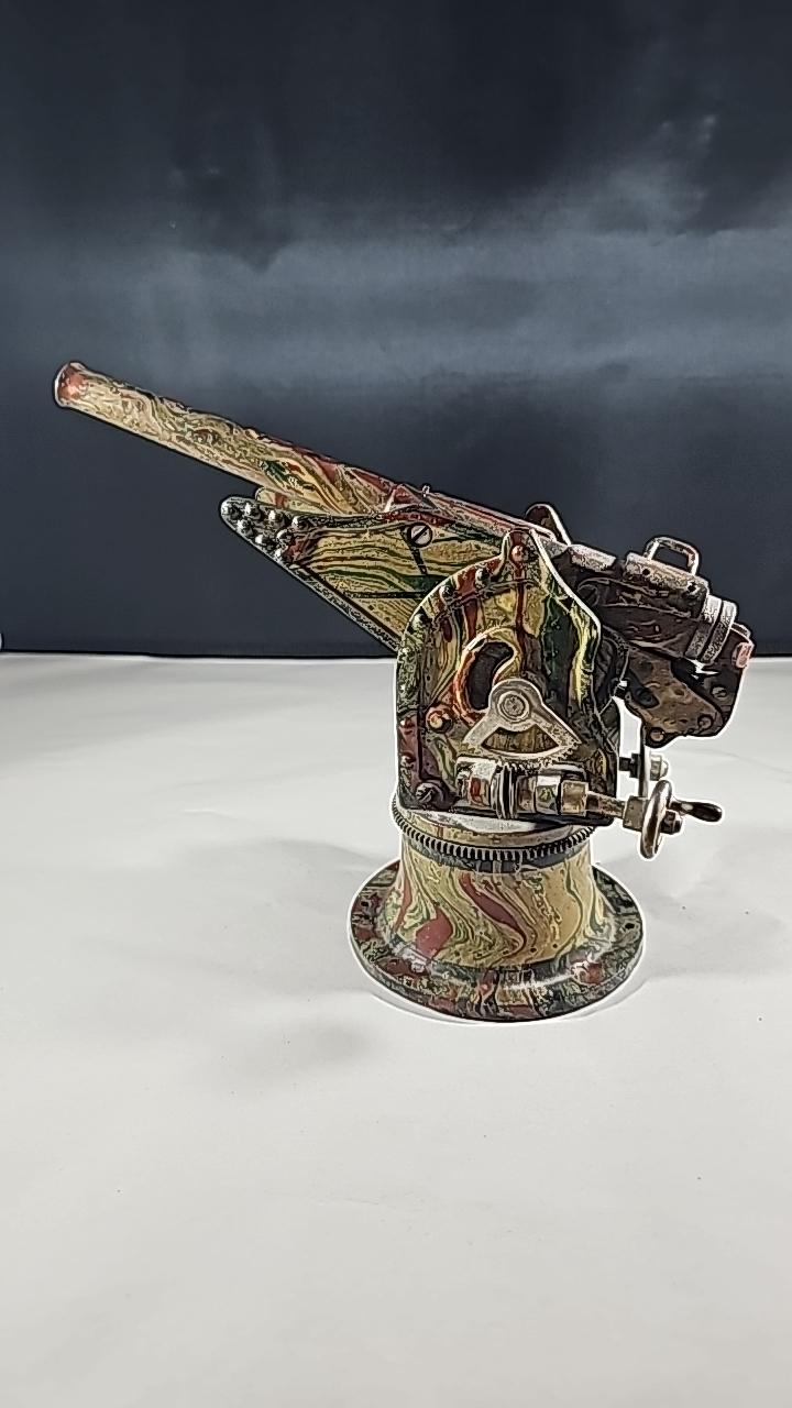 MÄRKLIN 8056 Kustkanon 1920-tal. Mimikry, bakladdad. höjd- och sidriktning med rattar.