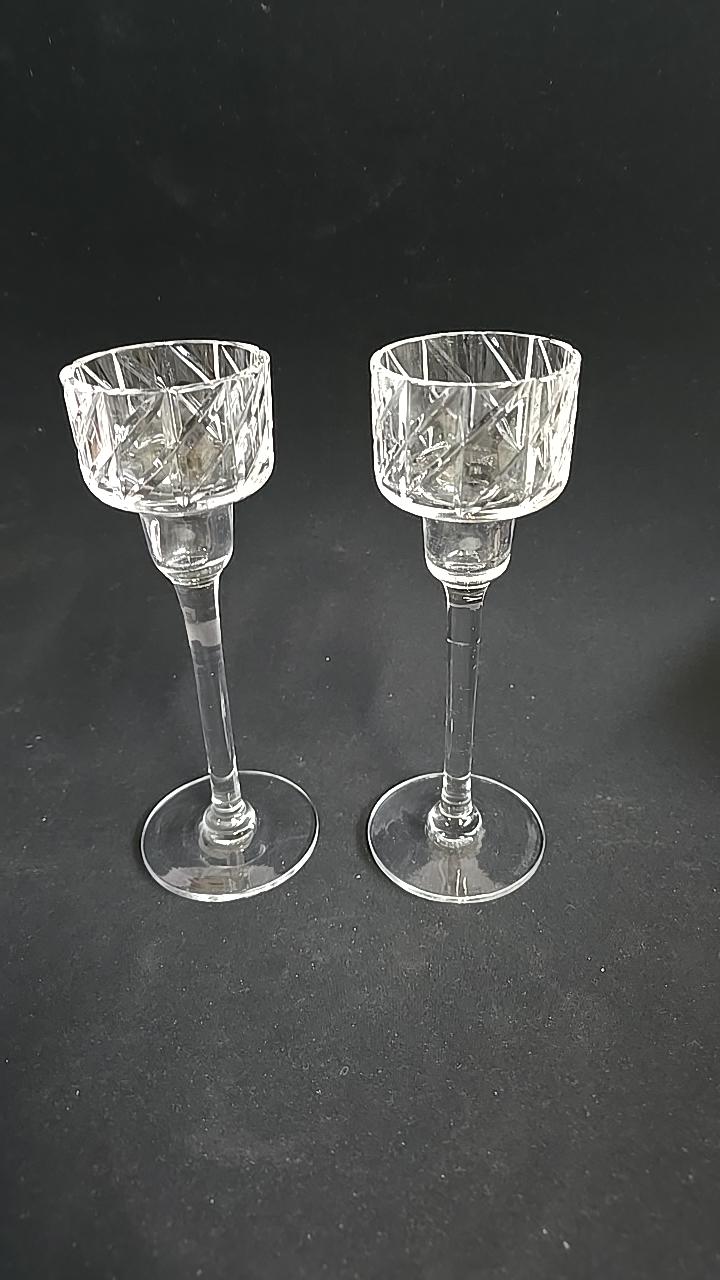 Ljusstakar i Kristall höjd 22cm