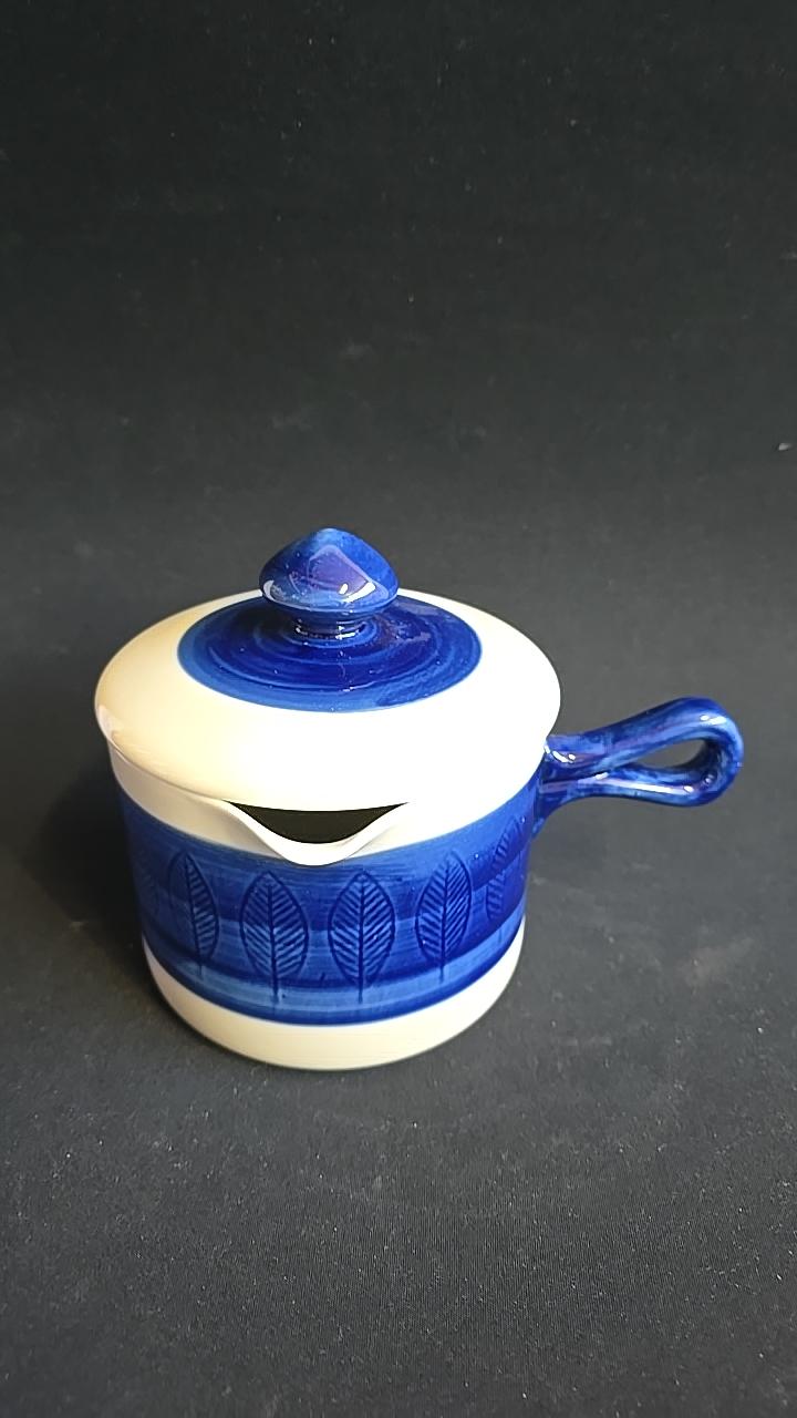 Rörstrand Koka Blå, Karott med lock 