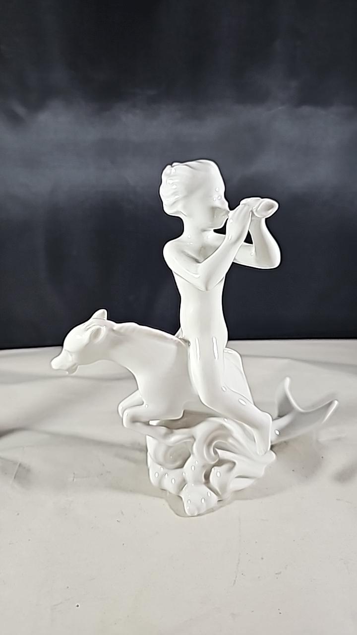 HARALD SALOMON figuriner, porslin, sjöjungfru, Rörstrand